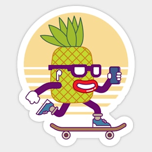 Cool Pineapple Sticker